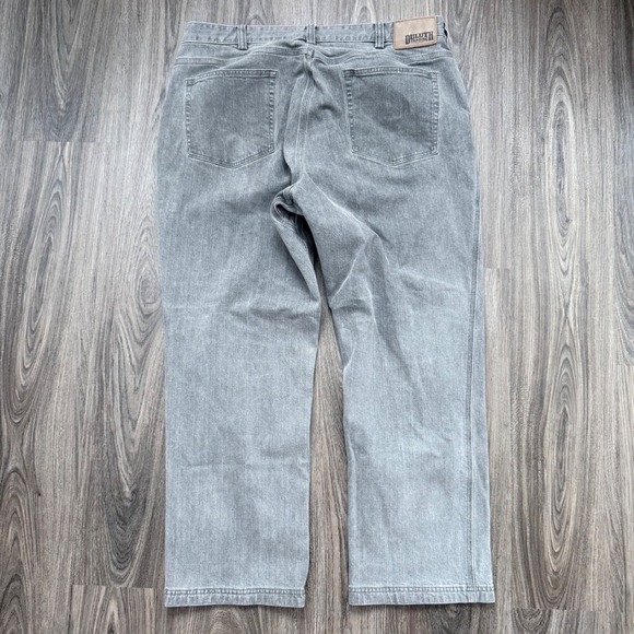 Duluth Trading Relaxed Fit Flex Ballroom Gray Jeans Gray 40x30(actual 38x29) - Picture 3 of 7